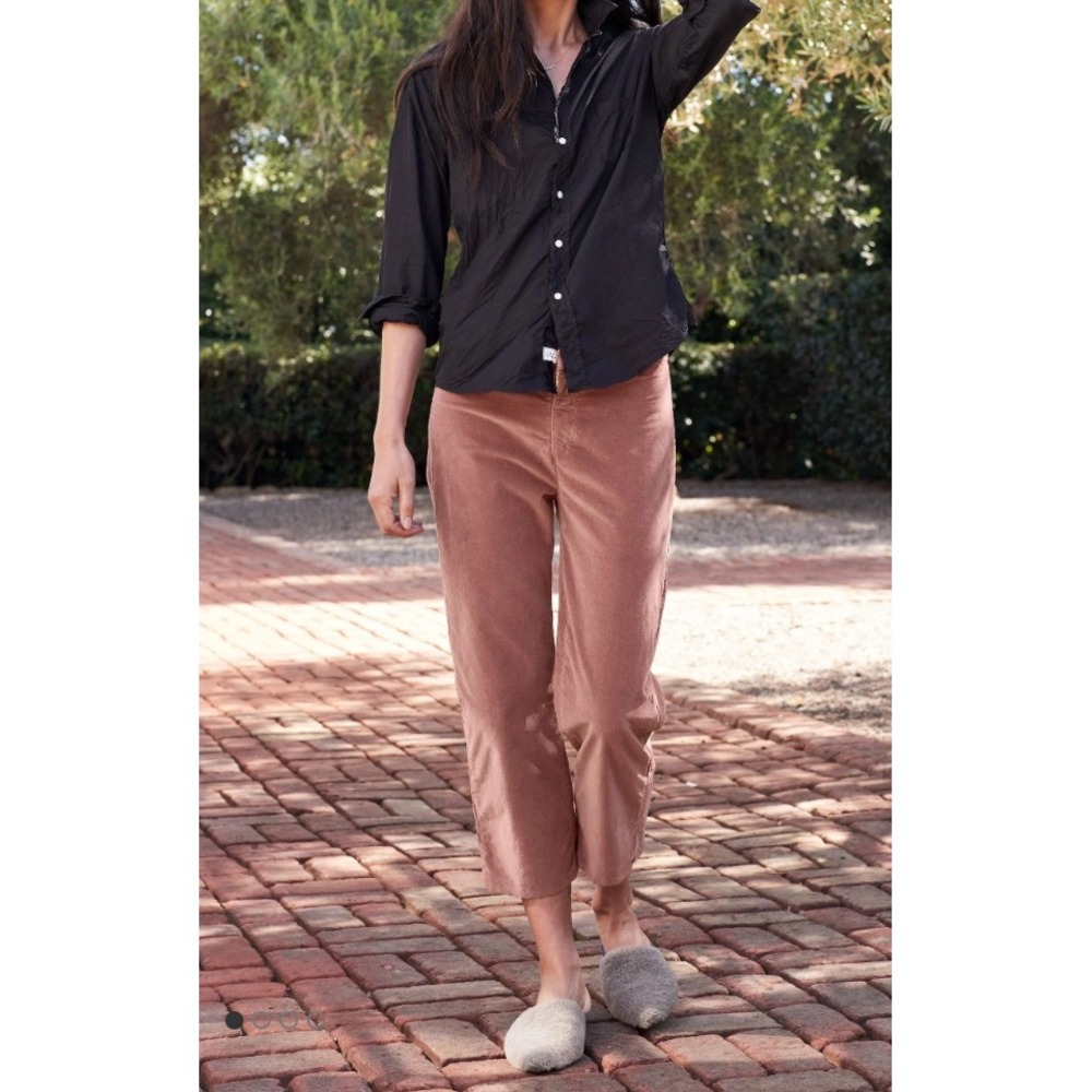 Frank & Eileen Kinsale Corduroy Cropped Pants, Size 10, Terracotta NWOT